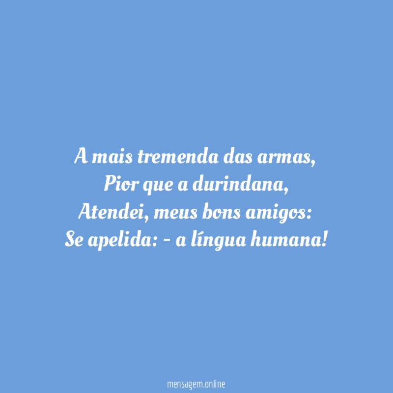 A mais tremenda das armas