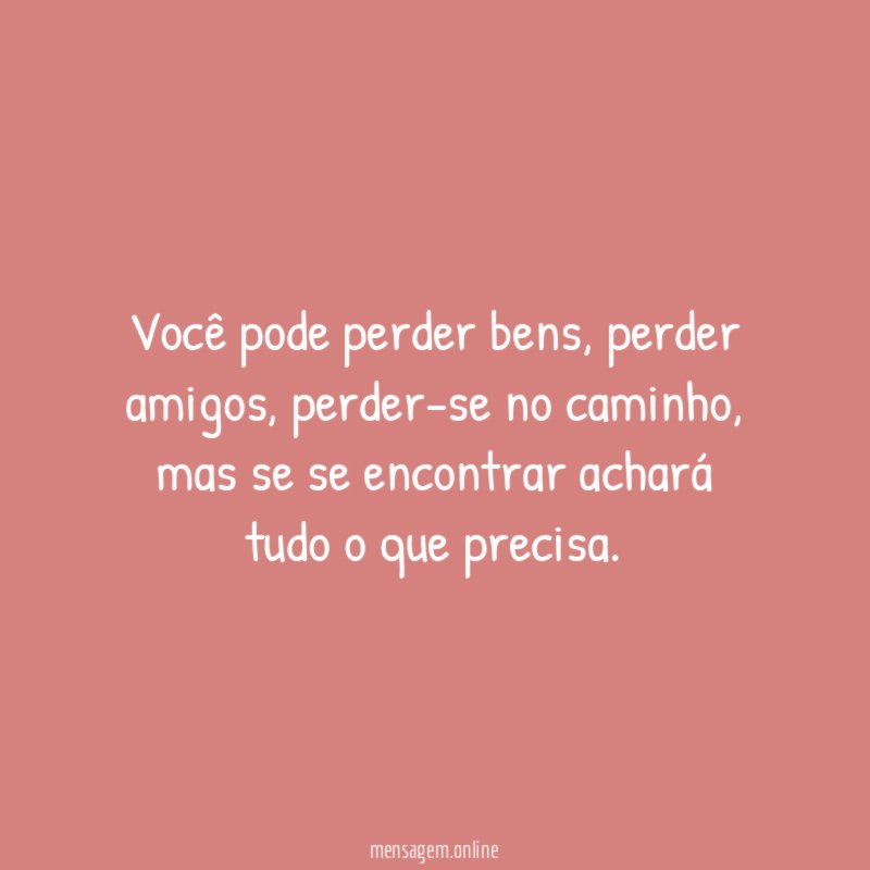 Você pode perder bens