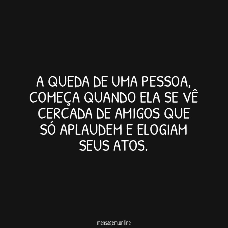 A queda de uma pessoa