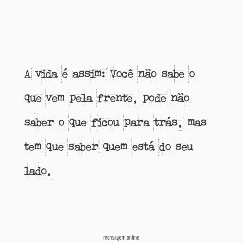 A vida é assim