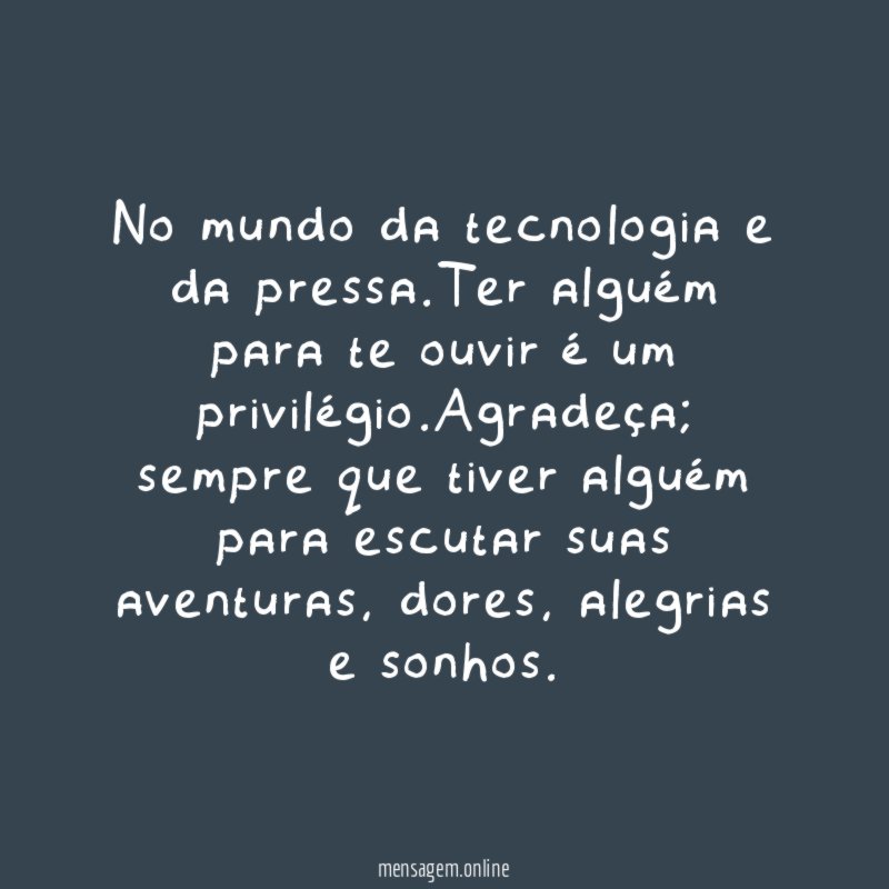 No mundo da tecnologia e da pressa
