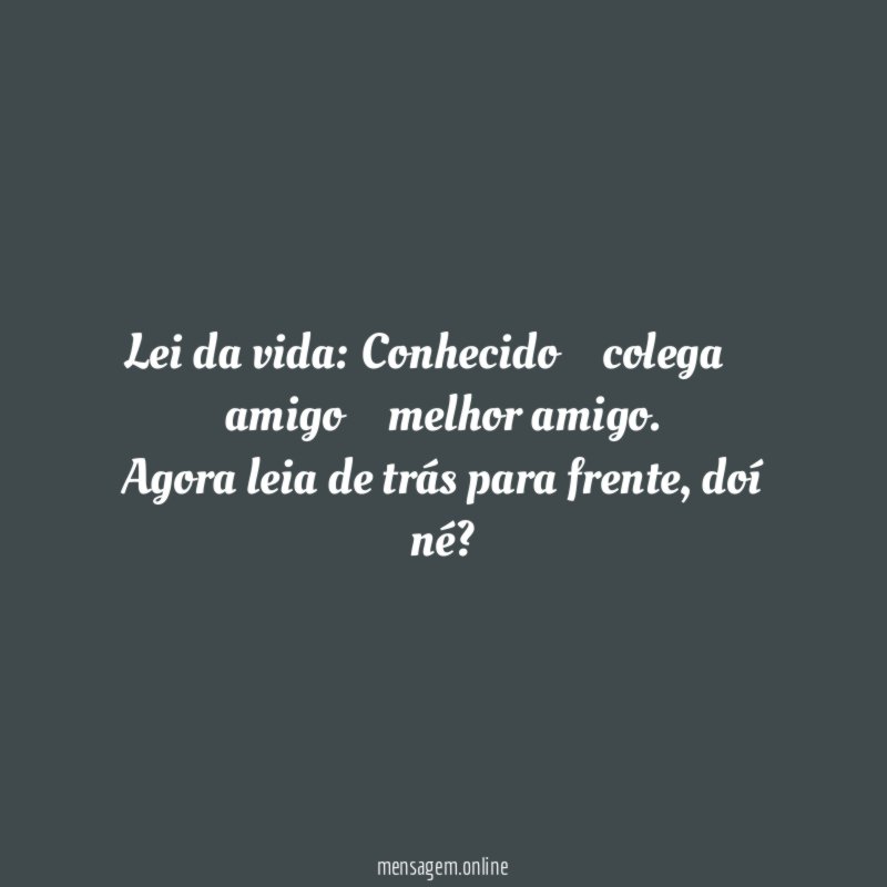 Lei da vida