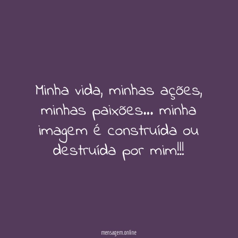 Minha vida