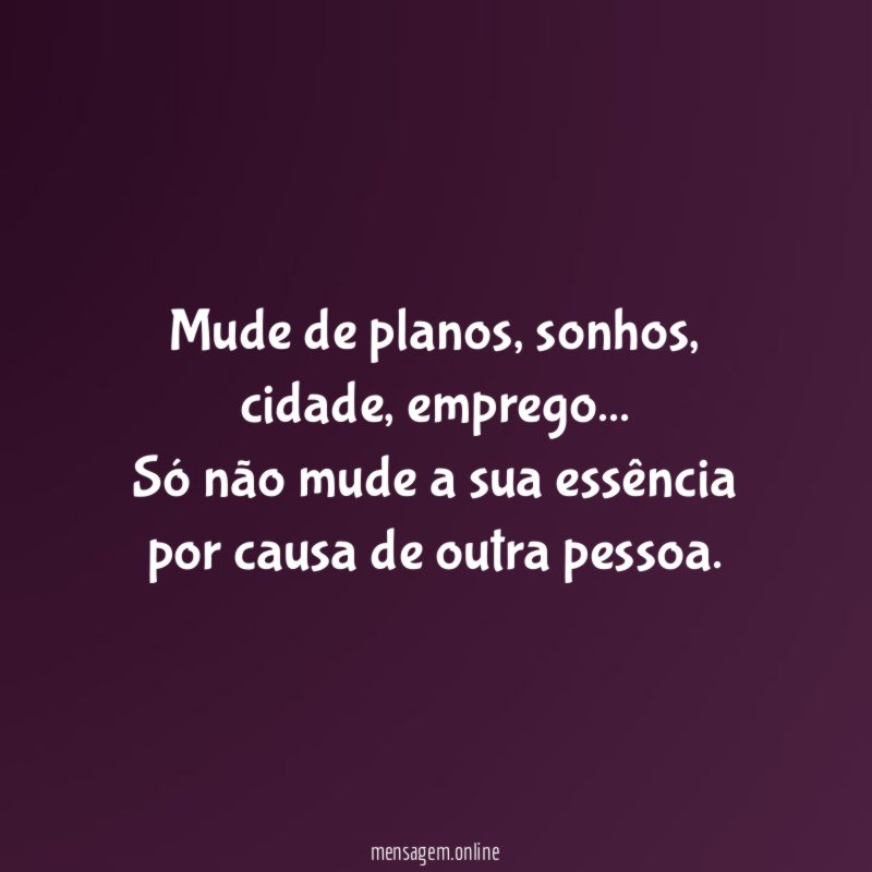 Mude de planos