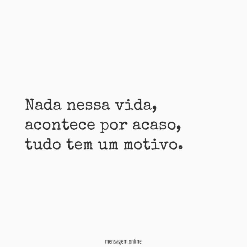 Nada nessa vida