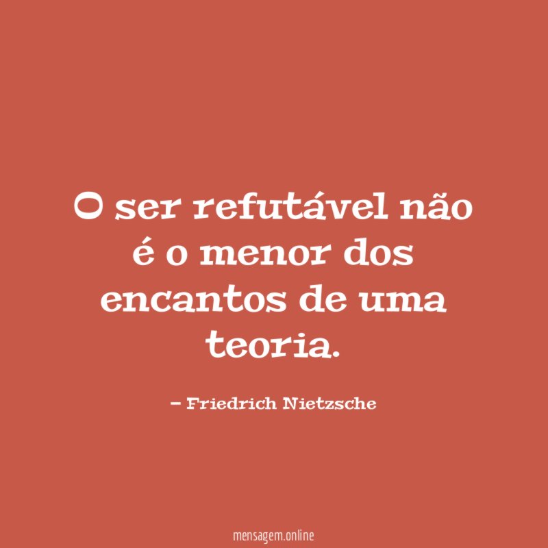 O ser refutável não é o menor dos