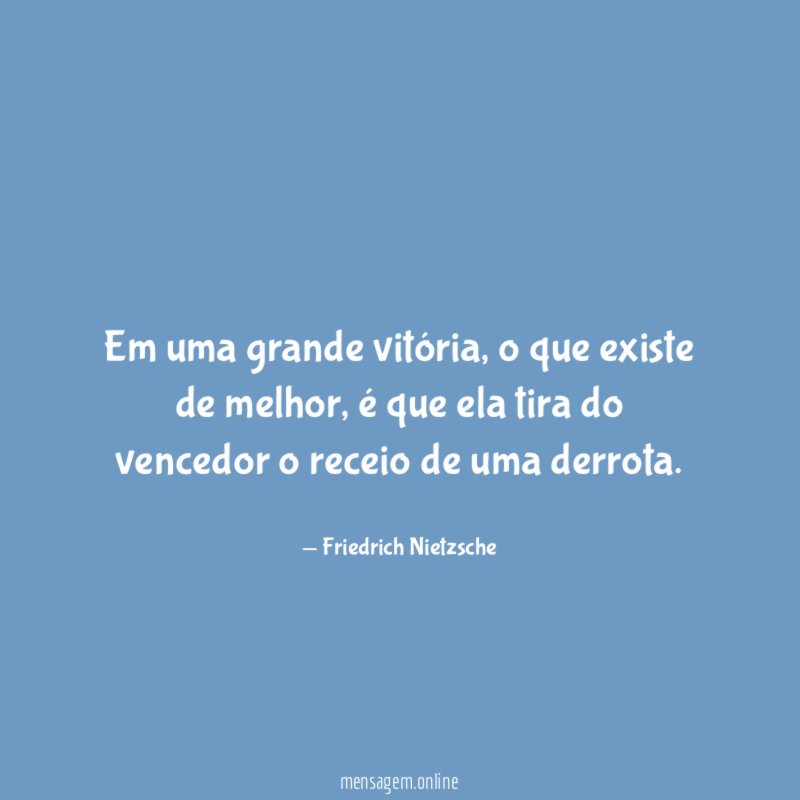 Em uma grande vitória