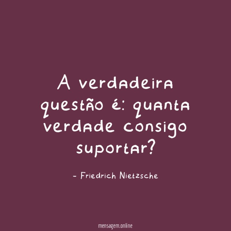 A verdadeira questão é