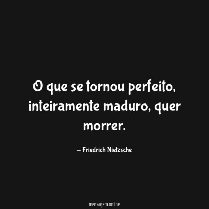 O que se tornou perfeito