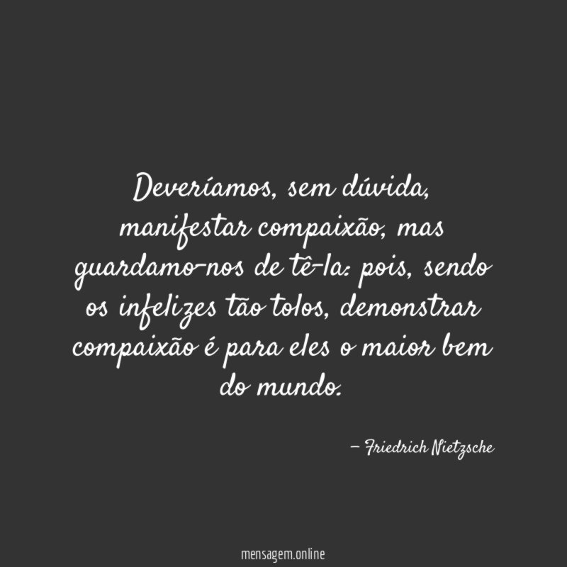 Deveríamos