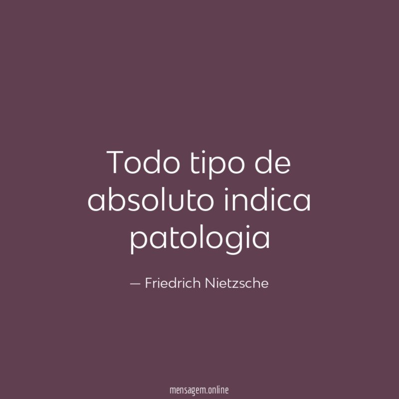 Todo tipo de absoluto indica patologia