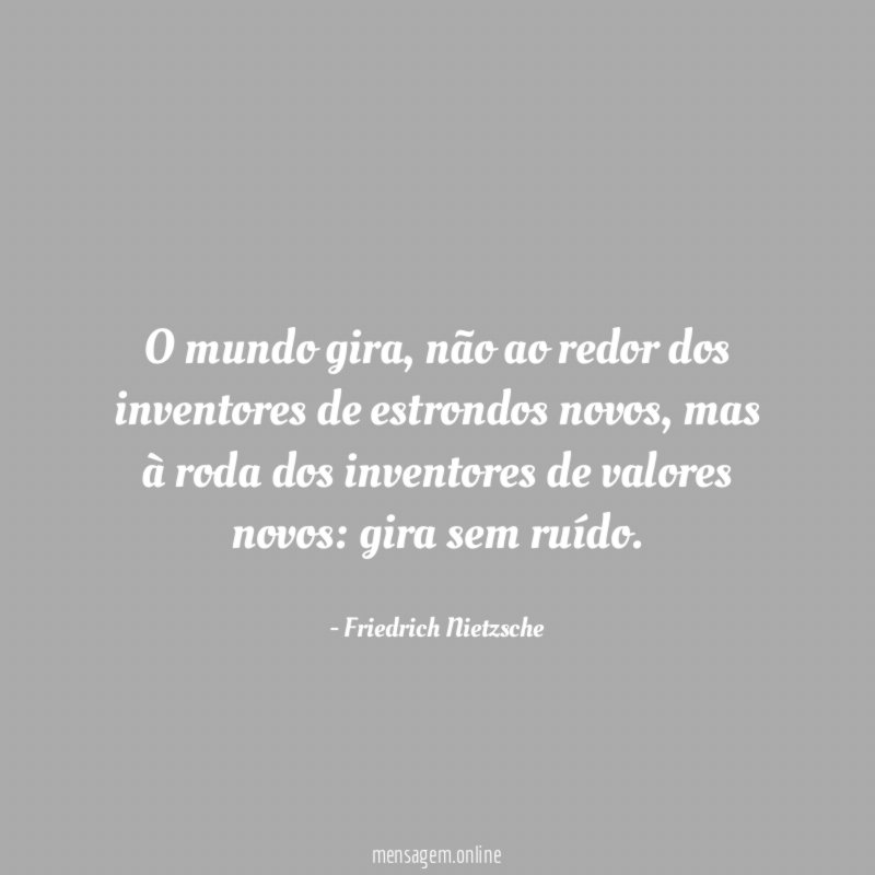 O mundo gira