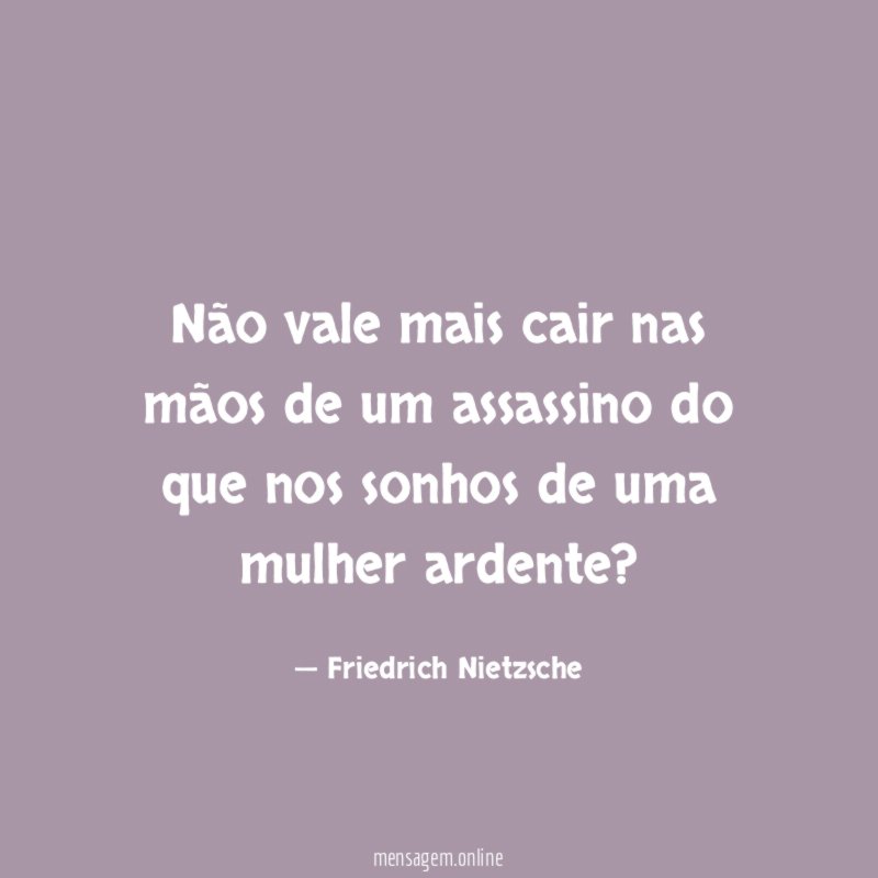Não vale mais cair nas mãos de um