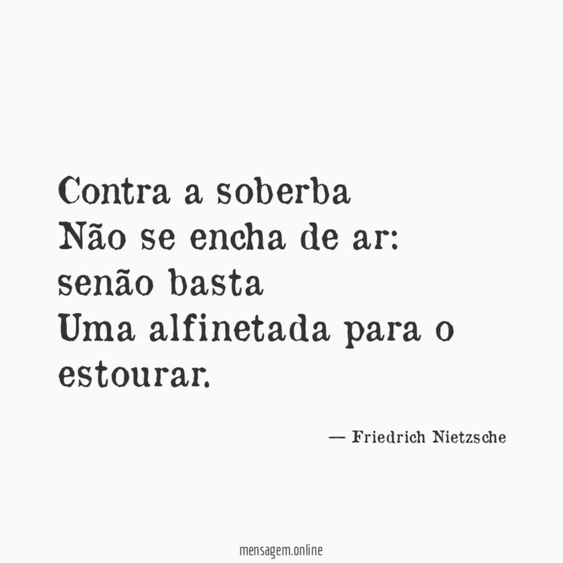 Contra a soberba