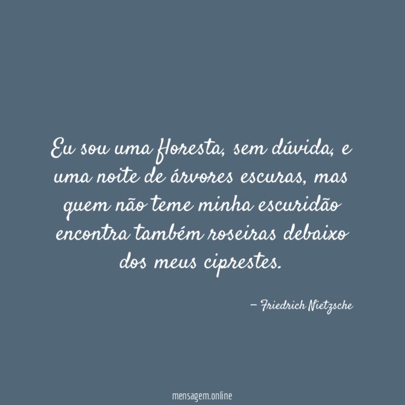 Eu sou uma floresta