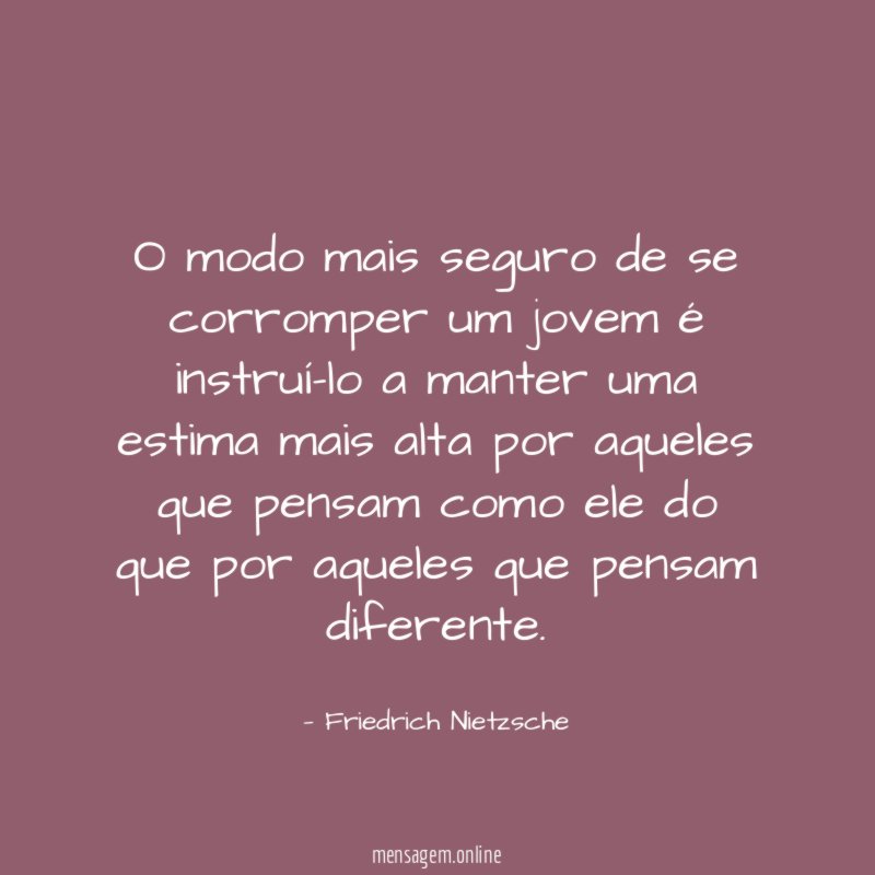O modo mais seguro de se corromper um