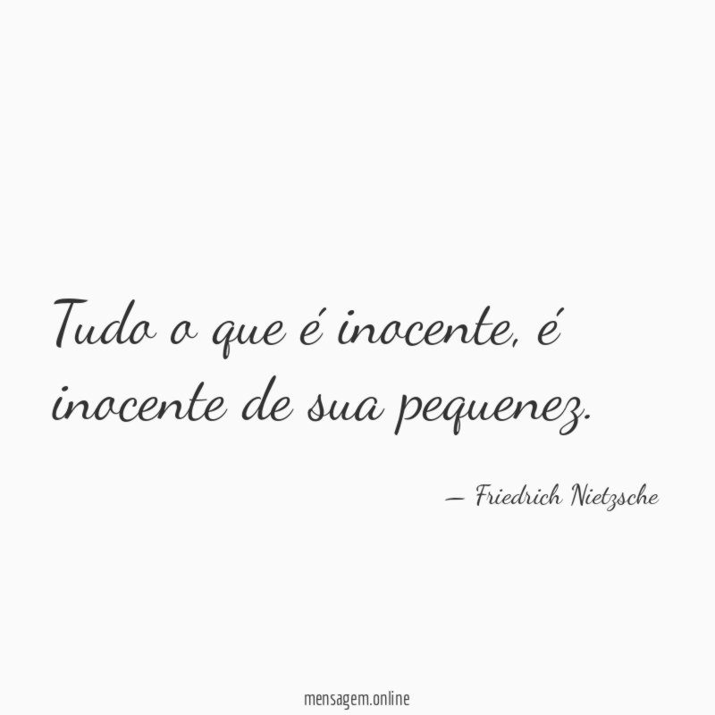Tudo o que é inocente