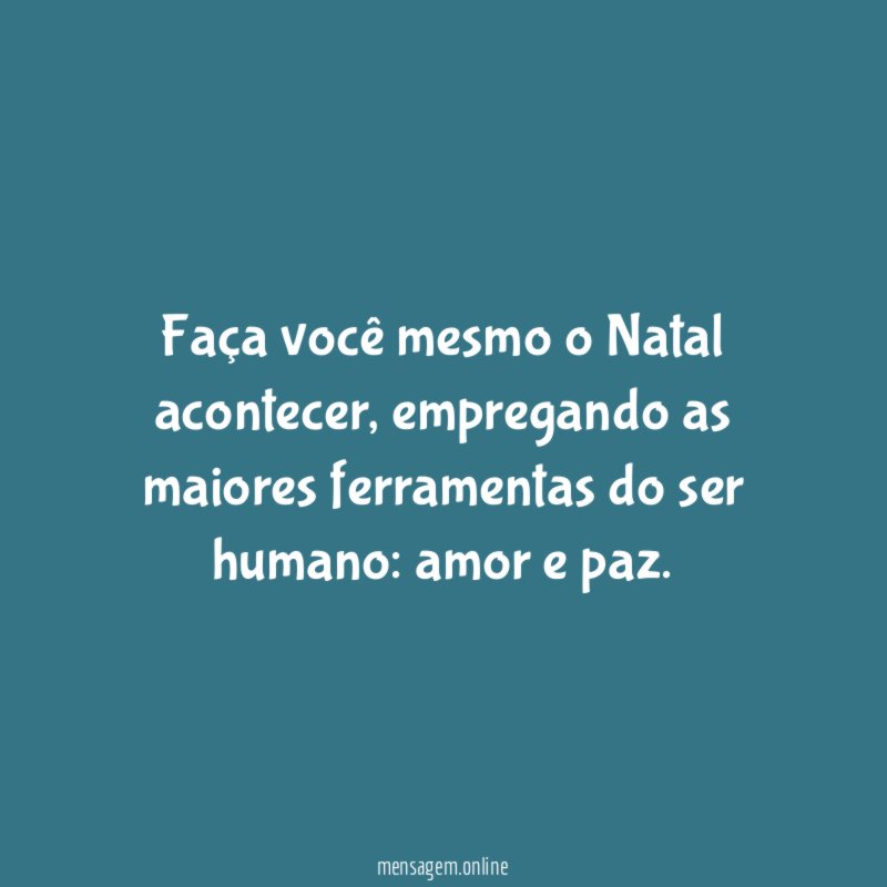Faça você mesmo o Natal acontecer