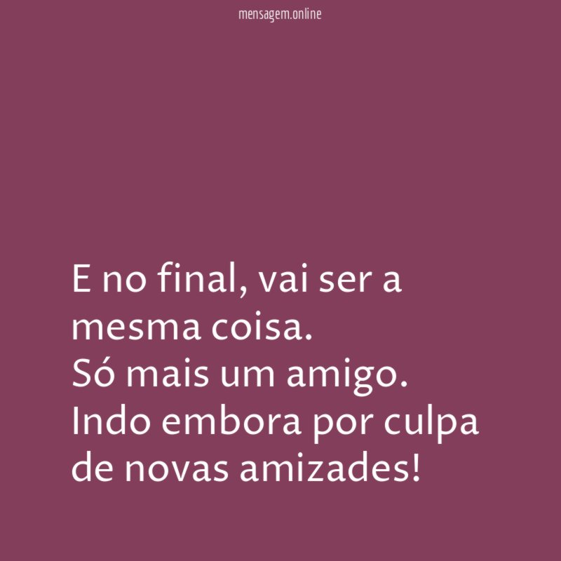 E no final