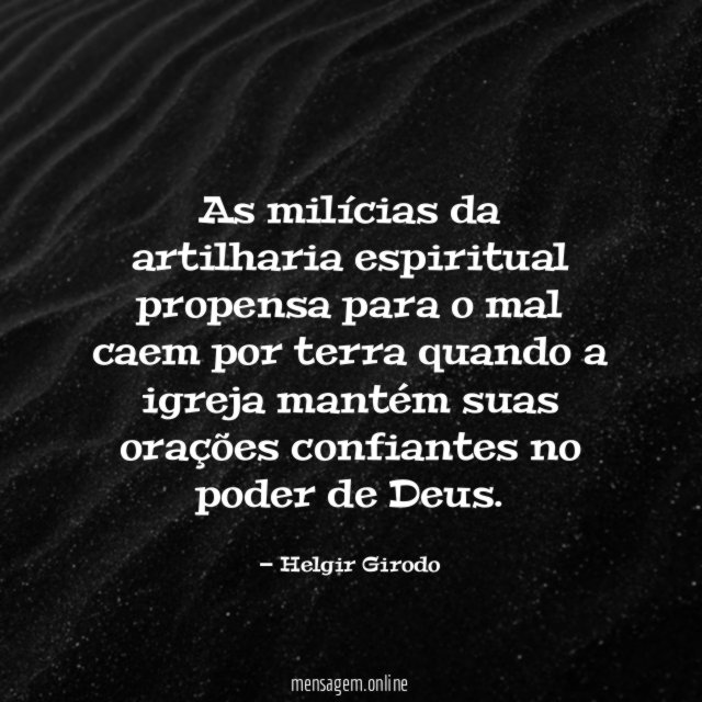 As milícias da artilharia espiritual propensa para