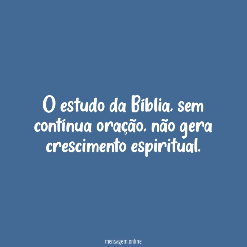 O estudo da Bíblia