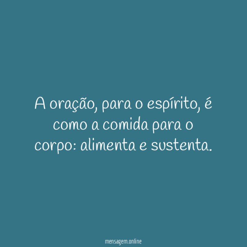 A oração