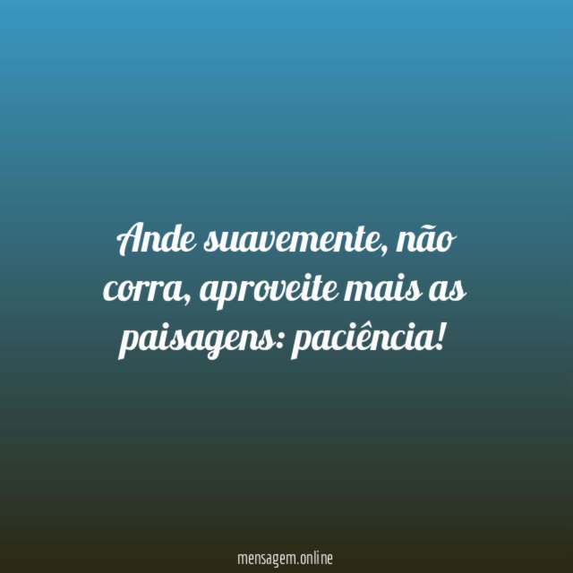 Ande suavemente