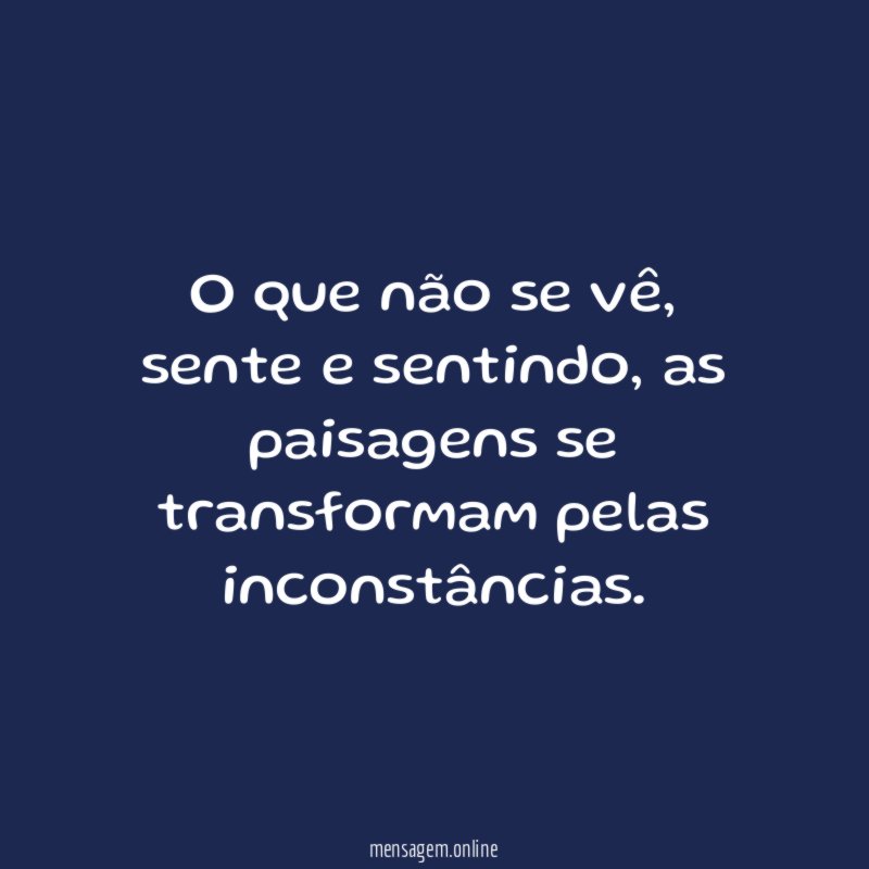 O que não se vê