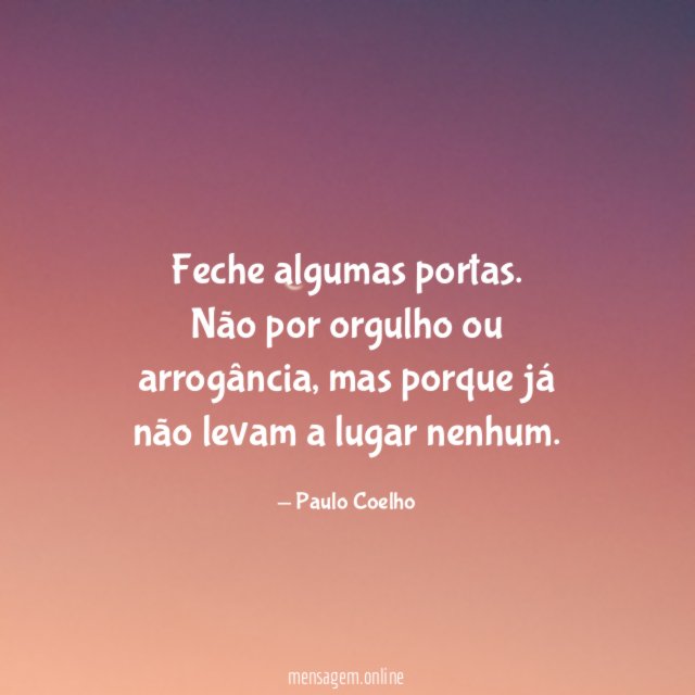 Feche algumas portas