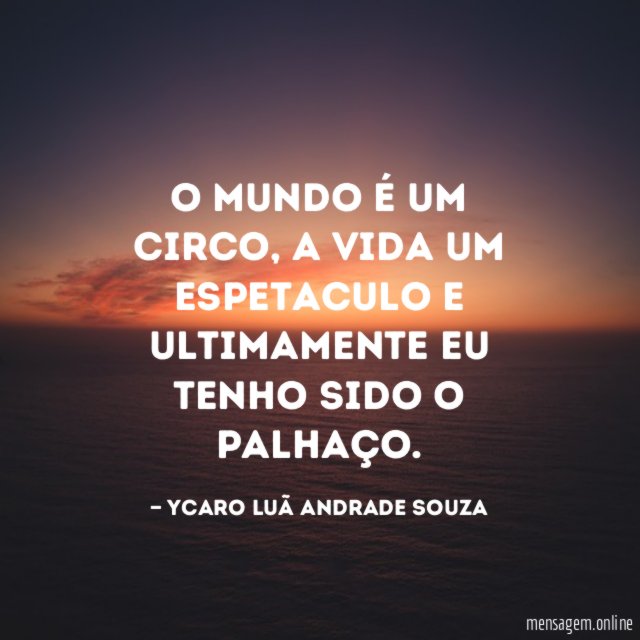 O mundo é um circo