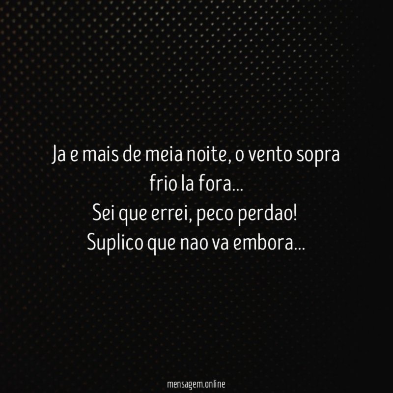 Ja e mais de meia noite