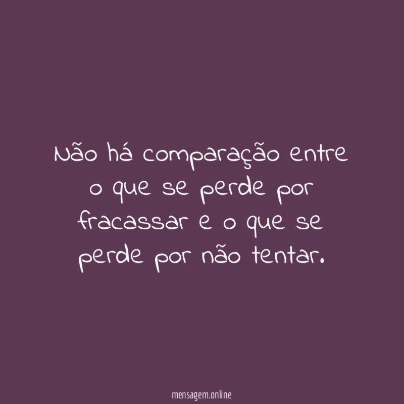Não há comparação entre o que se perde