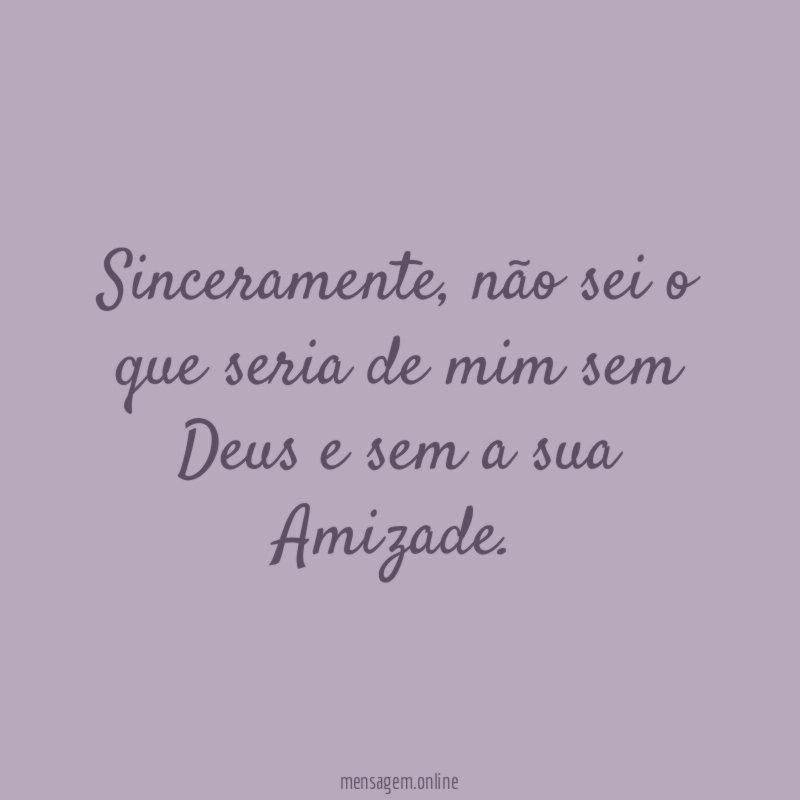 Sinceramente