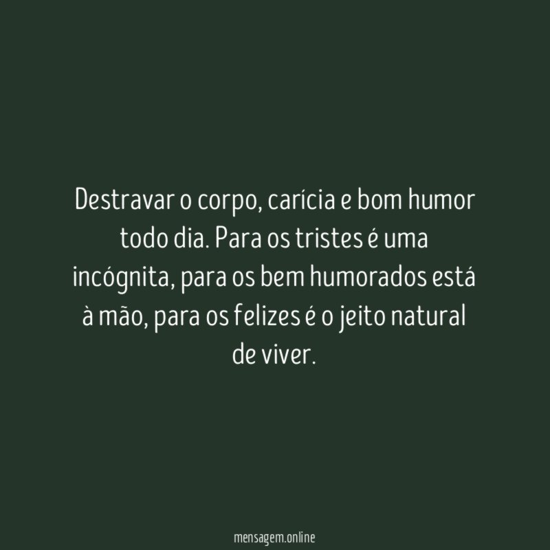 Destravar o corpo