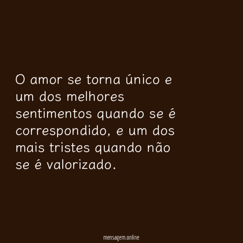 O amor se torna único e um dos