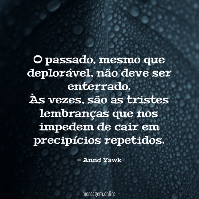 O passado