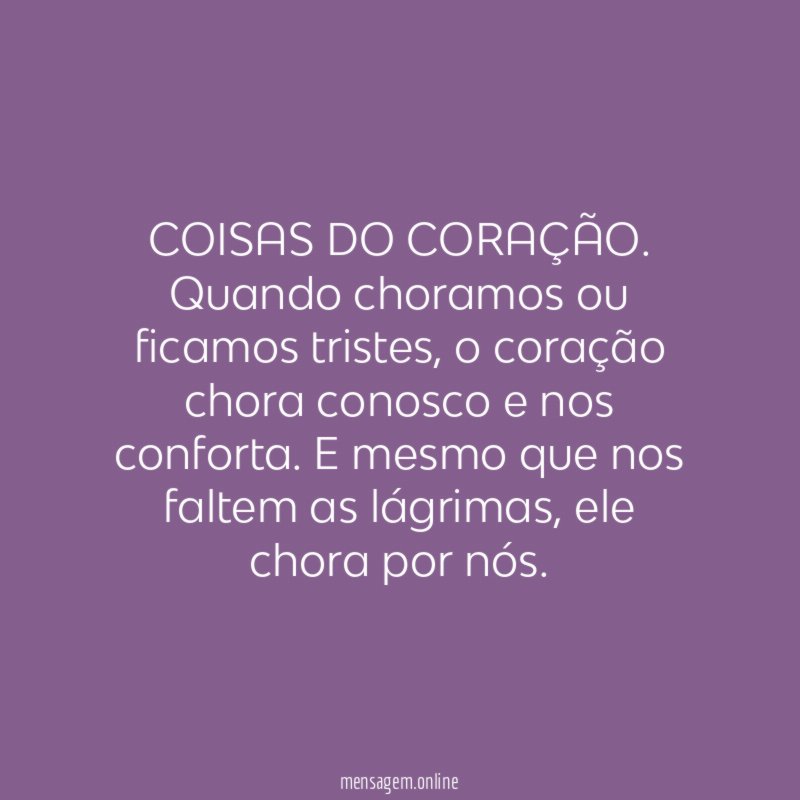 COISAS DO CORAÇÃO