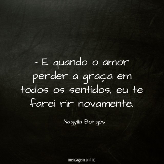 E quando o amor perder a