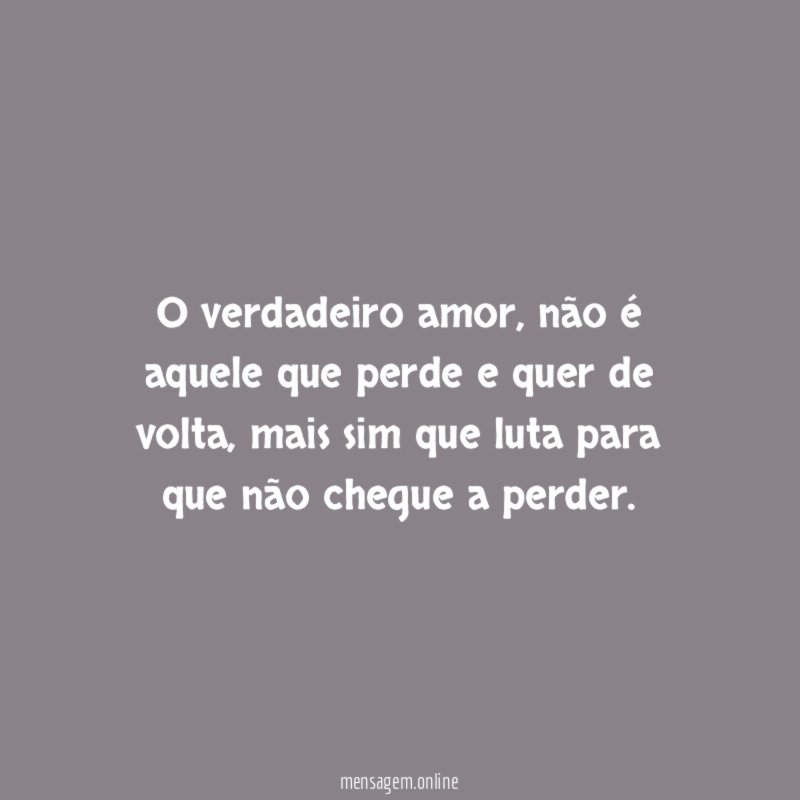 O verdadeiro amor
