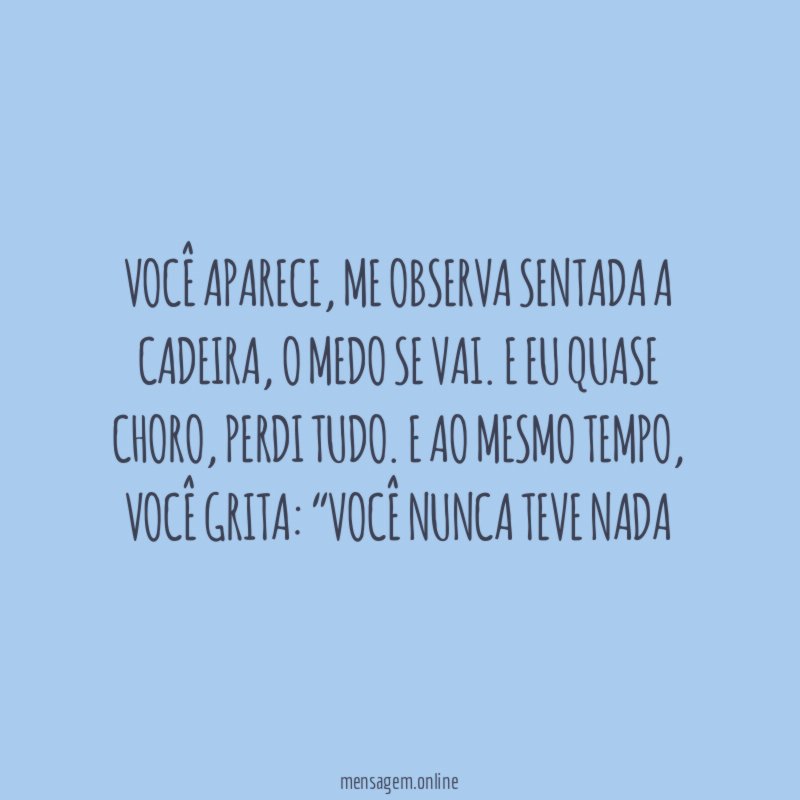 Você aparece