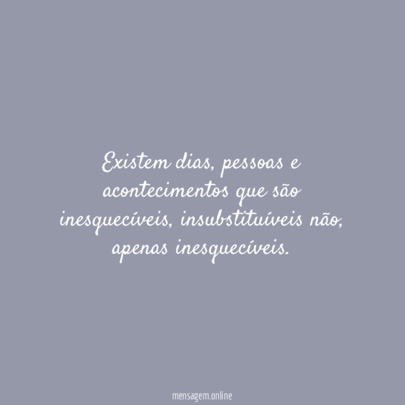 Existem dias