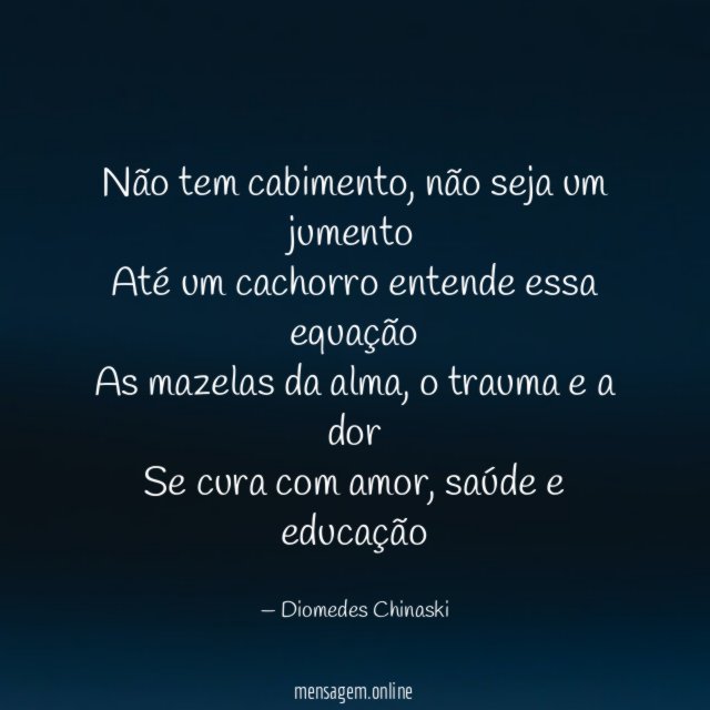 Não tem cabimento