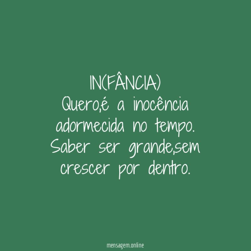 IN(FÂNCIA)