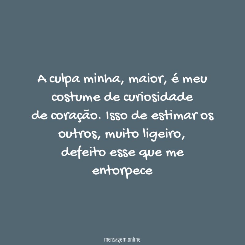 A culpa minha