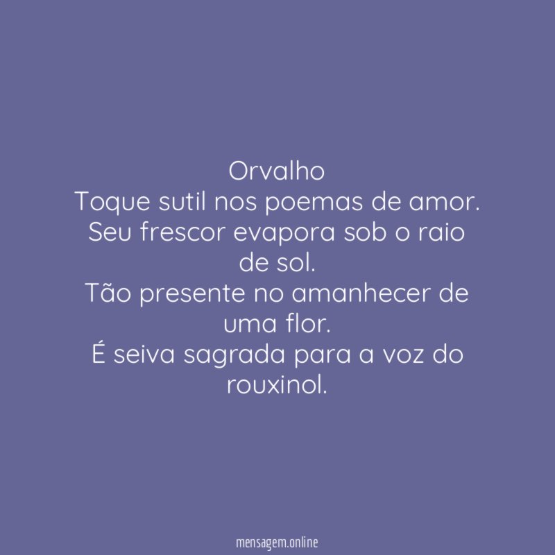 Orvalho