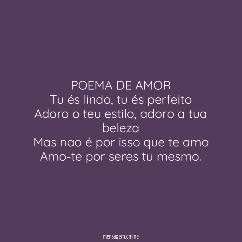 POEMA DE AMOR Tu és lindo