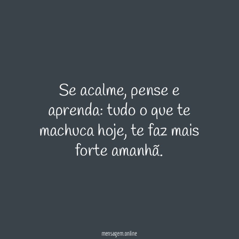 Se acalme