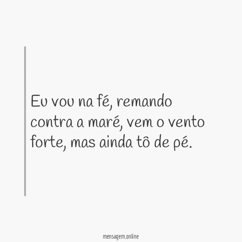 Eu vou na fé