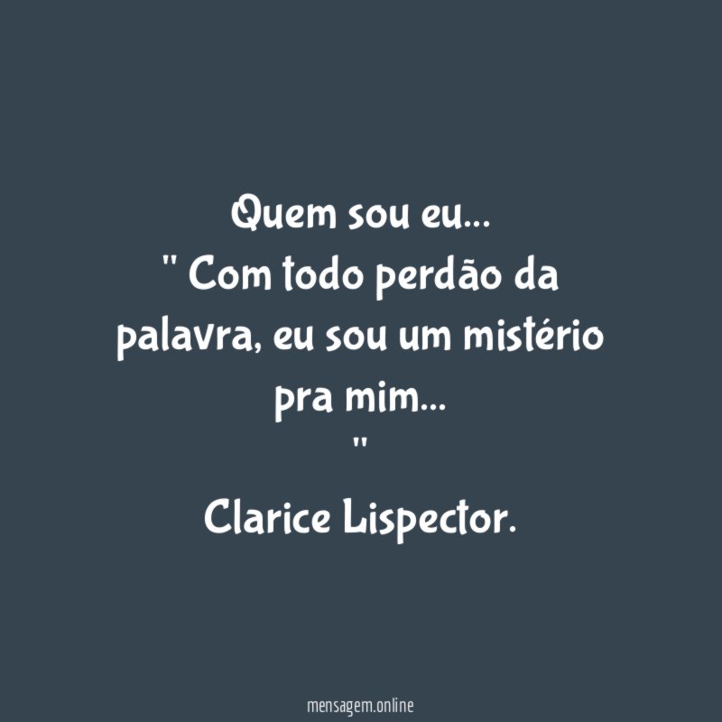 Quem sou eu…