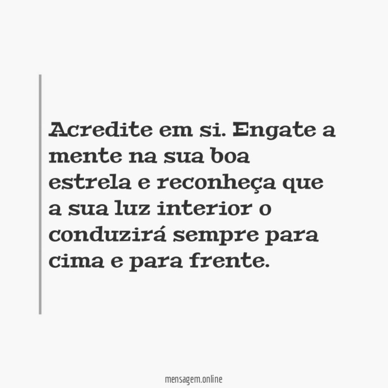 Acredite em si